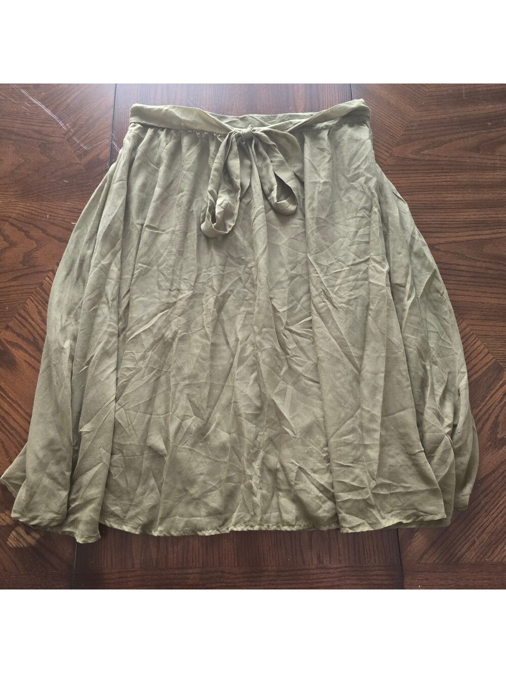 Live 4 Truth olive tie waist skirt